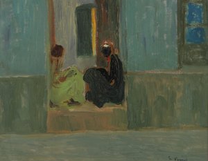 Negers bij de deur of Negers in de hal door Pedro Figari